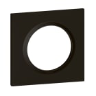 Legrand - Plaque carree dooxie 1 poste finition noir velours
