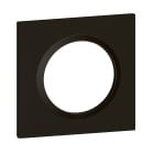 Legrand - Plaque carrée dooxie 1 poste finition noir velours
