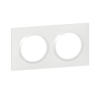 Legrand - Plaque carrée dooxie 2 postes finition blanc