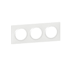 Legrand - Plaque carrée dooxie 3 postes finition blanc