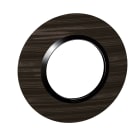 Legrand - Plaque ronde dooxie 1 poste finition effet bois ébène
