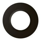 Legrand - Plaque ronde dooxie 1 poste finition noir