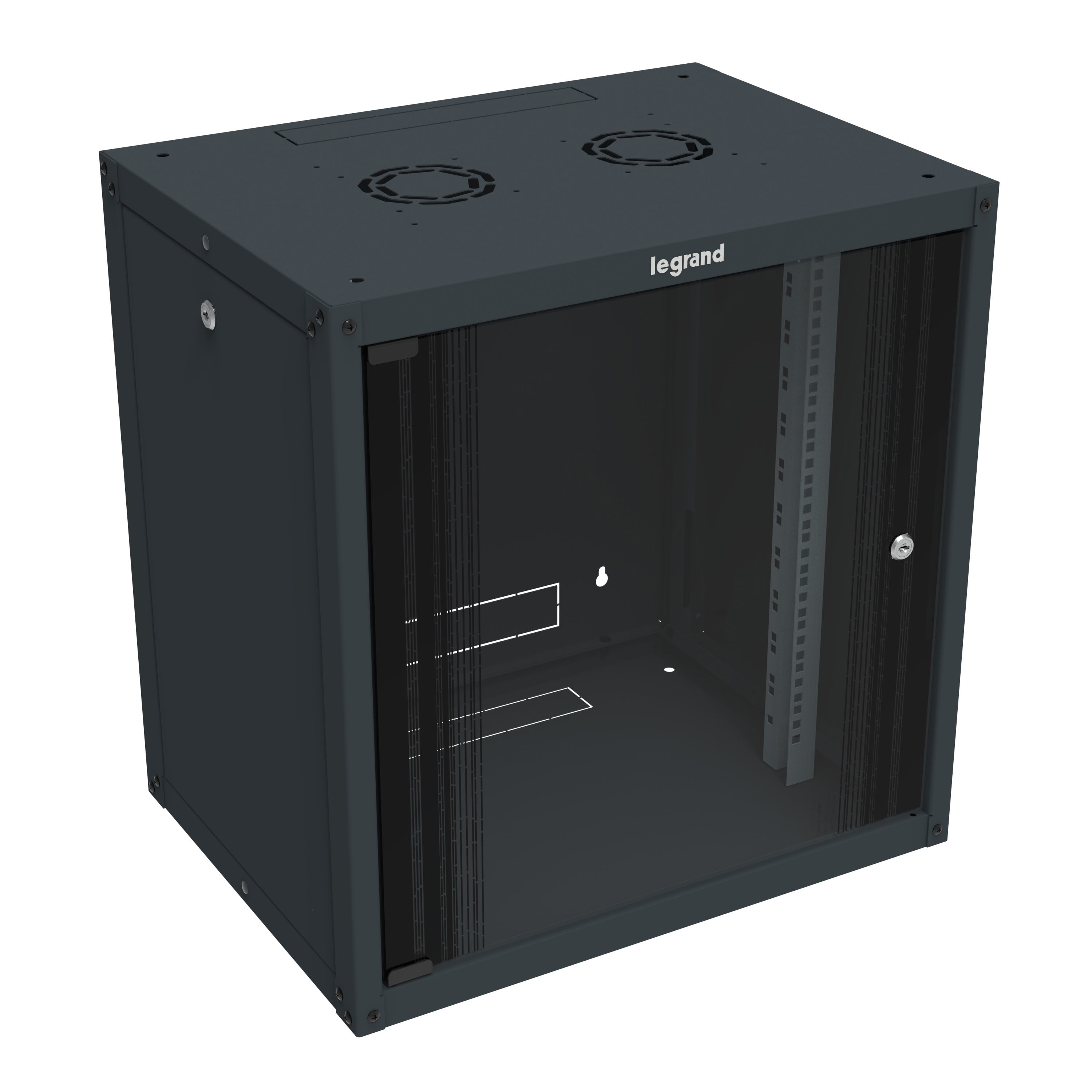 Legrand - Coffret fixe 19pouces livré à plat Linkeo capacité 6U - 359x600x450mm