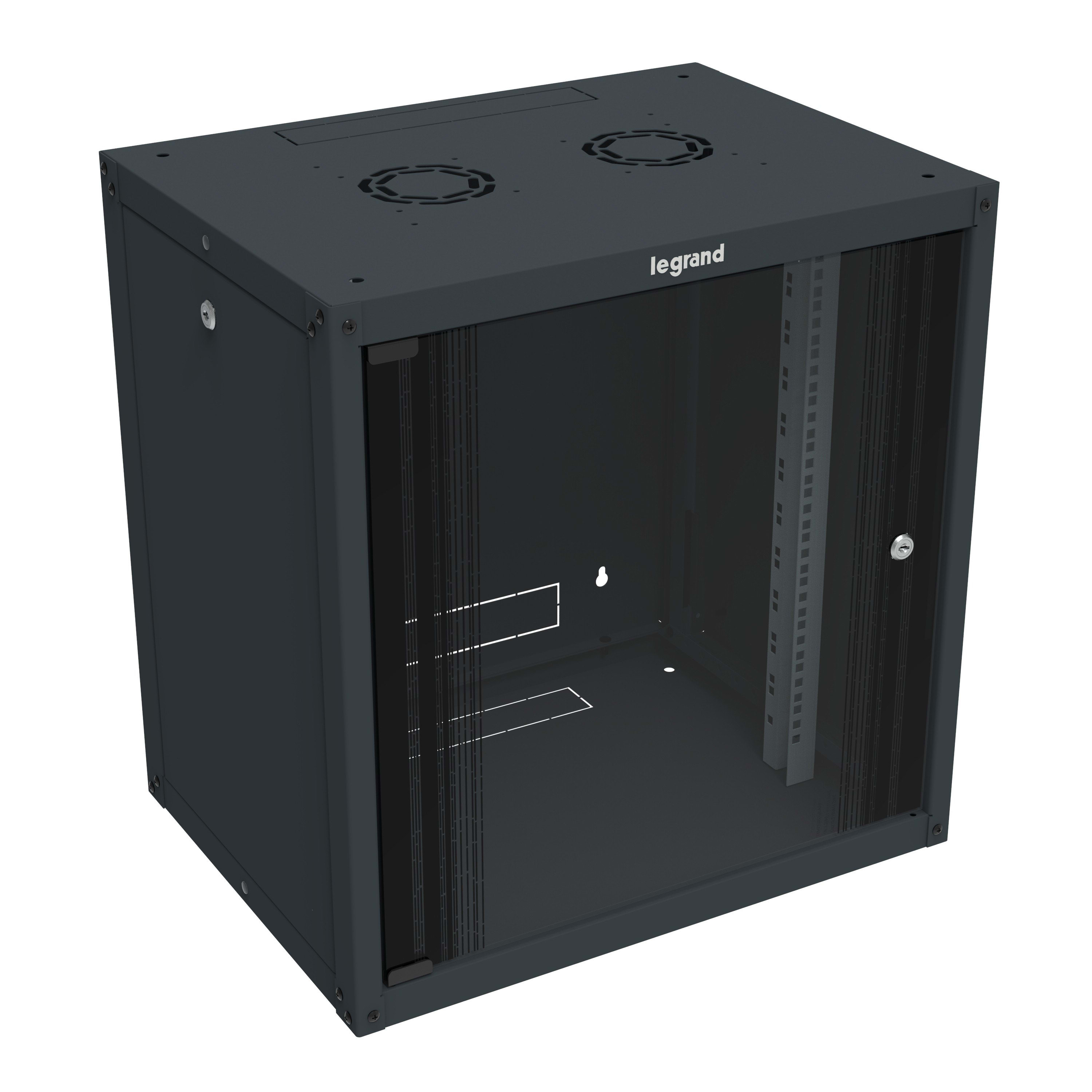 Legrand - Coffret fixe 19pouces livré à plat Linkeo capacité 9U - 492x600x450mm