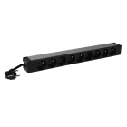 Legrand - PDU 19pouces LCS3 1U équipé de 9 prises 2P+T - cordon 3m avec fiche 2P+T 16A