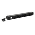 Legrand - PDU 19pouces 1U LCS² interrupteur voyant 8x2P+T - cordon 3m avec fiche 2P+T 16A