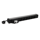 Legrand - PDU 19pouces 1U LCS² - 6x2P+T - disjoncteur différentiel 16A 30 mA