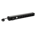 Legrand - PDU 19pouces 1U LCS² - 6x2P+T - module parasurtenseur + interrupteur