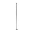 Legrand - Kit Ovaline h.2,7m alim colonnette 1 compart/plafond -chapeau noir + Ovaline alu