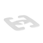 Legrand - Pied blanc pour colonnettes 1 et 2 compartiments