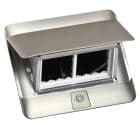 Legrand - Pop up mobilier 4 modules à équiper finition inox mat - avec kit d'installation