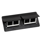 Legrand - Pop-up pour mobilier 2x4 modules livre avec kit d'installation - noir mat