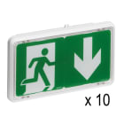 Legrand - Lot de 10 BAES Evacuation 062525 connectés reconditionnés sans patère ap. 2019