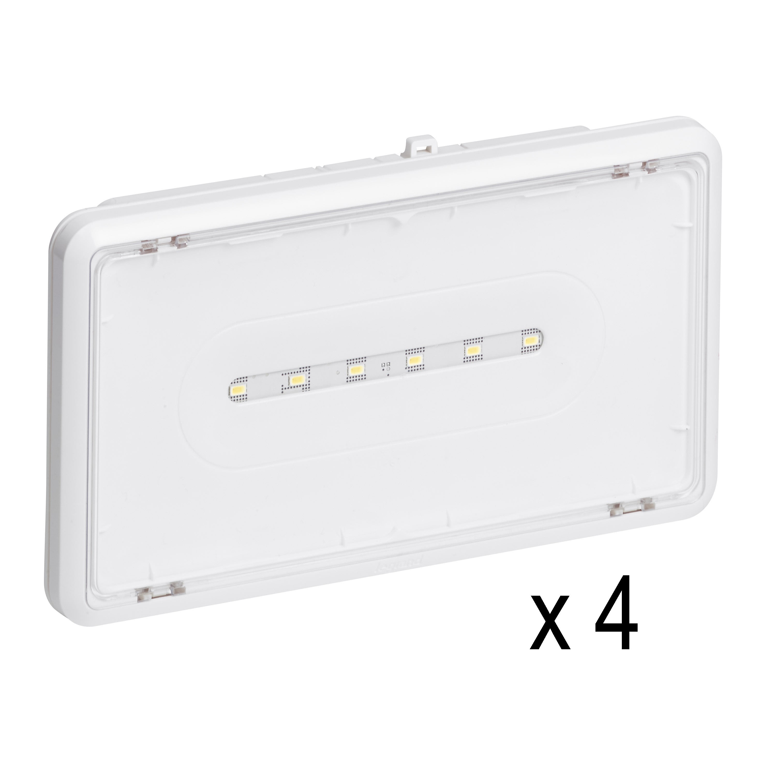 Legrand - Lot de 4 BAES Ambiance 062565 eco1 reconditionnés sans patère av. 2019