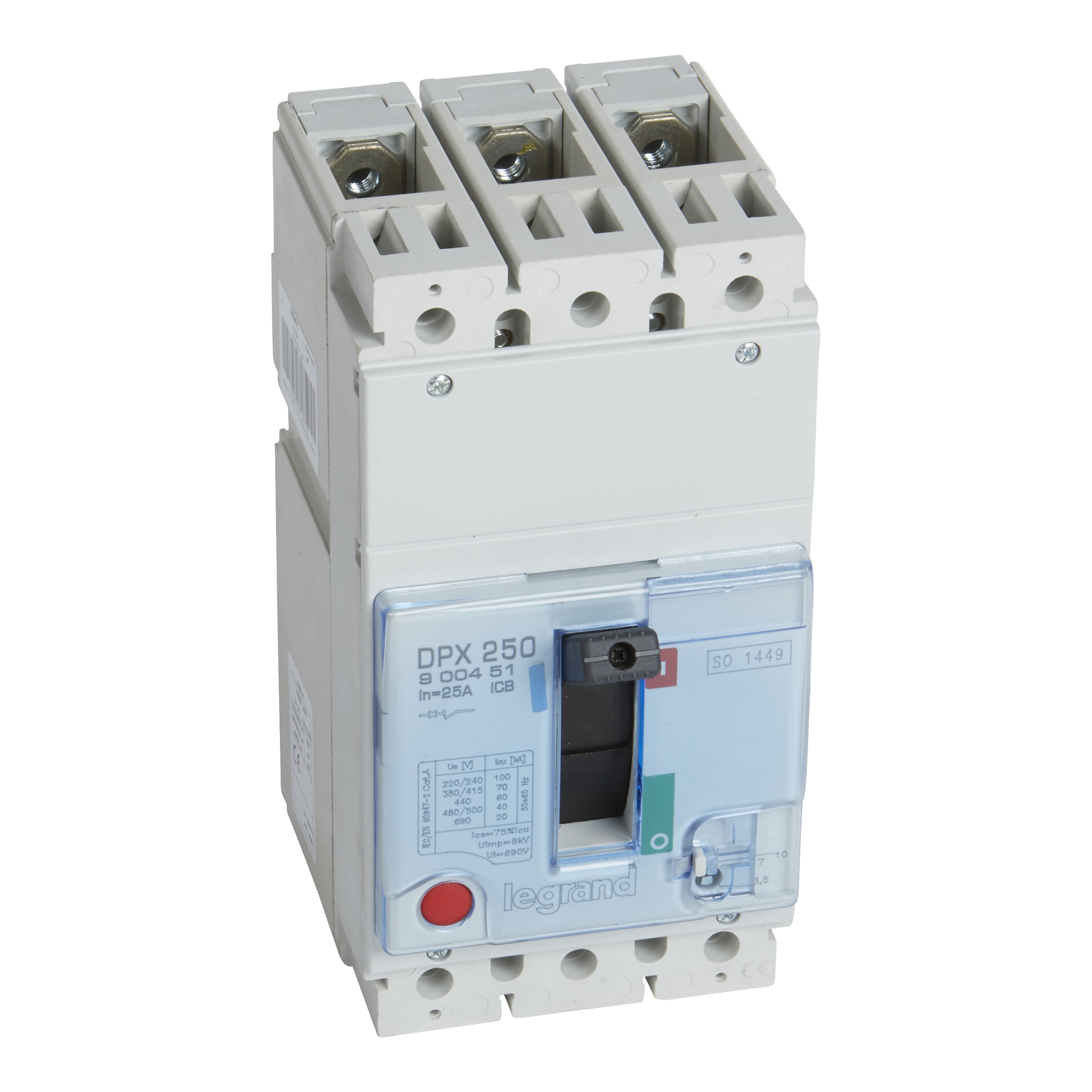 Legrand - Disjoncteur magnétique seul DPX250 MA 3P - pouvoir de coupure 70kA 25A