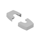 Legrand - Chapeau compatible Ovaline colonnette 2x45mm ou 1x80mm - gris