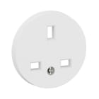 Legrand - Enjoliveur prise 2P+T Standard Britannique Céliane - Blanc