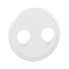 Legrand - Enjoliveur prise TV-SAT Céliane étoile blindée - Blanc