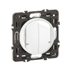 Legrand - Interrupteur filaire double Céliane with Netatmo avec Neutre - Blanc