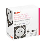 Legrand - Prise 2P+T 16A Céliane with Netatmo - connexion à bornes automatiques - Blanc
