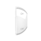 Legrand - Enjoliveur Céliane MyHome marquage ON/OFF - 1 module droite Blanc