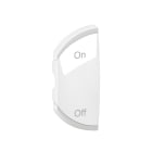 Legrand - Enjoliveur Céliane MyHome marquage ON/OFF - 1 module gauche Blanc