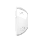 Legrand - Enjoliveur Céliane MyHome marquage variation ON/OFF - 1 module droite Blanc