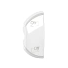 Legrand - Enjoliveur Céliane MyHome marquage variation ON/OFF - 1 module gauche Blanc