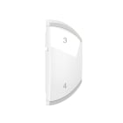 Legrand - Enjoliveur Céliane MyHome marquage scénario 3-4 - 1 module droite Blanc