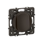 Legrand - Poussoir lumineux (voyant fourni) Céliane contact NO+NF 6A - prémonté Noir