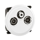 Legrand - Prise TV R-SAT DAB+ Céliane avec enjoliveur Blanc format Dépôt