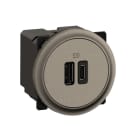 Legrand - Chargeur double USB A+C 20W PD Bornes à vis Titanium Format Dépôt - Céliane