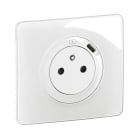 Legrand - Prise 2P+T avec prise USB Type-C 7,5W Céliane complet Blanc