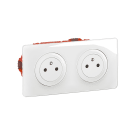 Legrand - Kit 2x2P+T Surface précâblées Céliane + boîte - complet Blanc