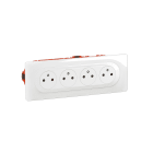 Legrand - Kit 4x2P+T Surface compacte précâblée Céliane + boîte - complet Blanc