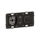 Legrand - Prise 2P+T + prise 2USB Type-A + Type-C Céliane 20W Power Delivery