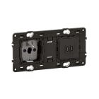 Legrand - Prises 2 postes Céliane 2P+T Surface Confort + 2 prises USB Type-C