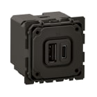 Legrand - Prise 2USB Céliane Type-A + Type-C 15W - bornes à vis