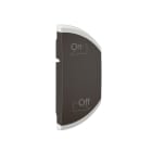 Legrand - Enjoliveur Céliane MyHome marquage variation ON/OFF - 1 module droite Noir