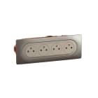 Legrand - Kit 4x2P+T Surface compacte précâblée Céliane + boîte - complet Titanium