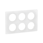 Legrand - Plaque de finition Céliane 2x3 postes - Blanc Emaillé