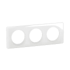 Legrand - Plaque Céliane 3 postes - Blanc Emaillé emballage GD