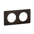 Legrand - Plaque Céliane 2 postes - Noir Mat emballage GD