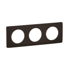 Legrand - Plaque Céliane 3 postes - Noir Mat emballage GD