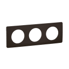 Legrand - Plaque Céliane 3 postes - Noir Mat emballage GD