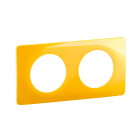 Legrand - Plaque de finition Céliane 2 postes - Jaune Safran
