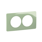 Legrand - Plaque de finition Céliane 2 postes spéciale rénovation - Vert Céladon