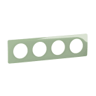 Legrand - Plaque Céliane 4 postes - Vert Céladon emballage GD