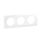 Legrand - Plaque Céliane 3 postes - Blanc Relief emballage GD