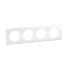Legrand - Plaque Céliane 4 postes - Blanc Relief emballage GD